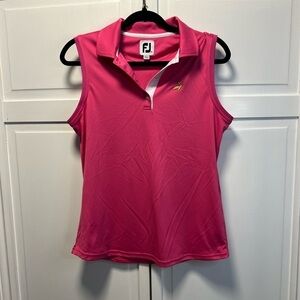 FootJoy Sleeveless Golf Shirt Size Women’s Medium Color Pink